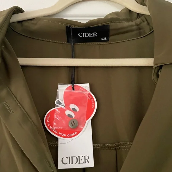 NWT Cider FAUX FEATHER TRIM COLLAR SHORT DRESS - Picture 8 of 9